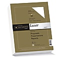 Southworth® 25% Cotton Laser Paper, 8 1/2" x 11", FSC® Certified, 55% Recycled, 32 Lb, White, Box Of 300
