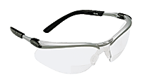 3M™ BX Molded Diopter Safety Glasses, Silver Frame, Clear Lens