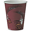 SOLO Bistro Design Disposable Paper Cups, 8 Oz, Maroon, 50 Cups Per Pack, Carton Of 20 Packs 1 thumbnail image