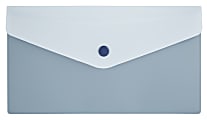 Office Depot® Poly Envelope, 5-1/2" x 8-1/2", Light Blue/Dark Blue