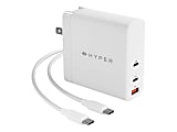 HyperJuice Power Adapter For MacBooks, iPads, iPhone, PCs And Android, White, HJG140US