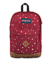 JanSport® City View Remix Backpack With 15" Laptop Pocket, Viking Red/Golden Stars 1 thumbnail image