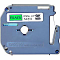 Brother® M-731 Black-On-Green Tape, 0.5" x 26.2' 1 thumbnail image