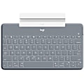 Logitech Keys-To-Go Keyboard - Wireless Connectivity -  iPad, iPhone, Apple TV - iOS - Scissors Keyswitch - Stone