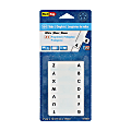 Redi-Tag® Permanent Index Tabs, Alphabetical A-Z, Side, White, 4 Sets, Pack Of 104 Tabs 1 thumbnail image