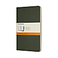 Moleskine Cahier Journals, 5" x 8-1/4", Ruled, 80 Pages, Myrtle Green, Pack Of 3 Journals