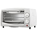 Brentwood 4-Slice Toaster Oven And Broiler, 9-1/2"H x 15-1/2"W x 9"D, White