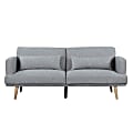 Lifestyle Solutions Serta Polland Convertible Sofa, 32-3/4”H x 79-7/8”W x 32-1/3”D, Gray