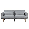 Lifestyle Solutions Serta Polland Convertible Sofa, 32-3/4”H x 79-7/8”W x 32-1/3”D, Gray 1 thumbnail image