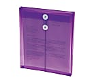 Smead® Poly Envelopes With String-Tie Closure, 1 1/4" Expansion, Letter Size, 8 1/2" x 11", Purple, Pack Of 5 Envelopes 1 thumbnail image