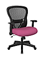 Office Star™ Deluxe R2 Ergonomic SpaceGrid Mid-Back Managers Chair, Pink