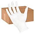 Boardwalk Disposable Powder-Free Vinyl Exam Gloves, Medium, Clear, Box of 100 Gloves