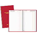 AT-A-GLANCE® Standard Diary® 30% Recycled Hardbound Daily Reminder, 7 7/8" x 12 1/2", Red, January–December 2017