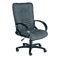 Sealy High-Back Fabric Chair, 42 1/2"H x 25 1/4"W x 26"D, Charcoal 1 thumbnail image