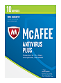 McAfee® AntiVirus Plus 2017, 1-Year Subscription, For 10 PC/Mac® Devices, Product Key