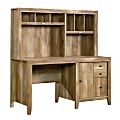 Sauder® Dakota Pass Computer Desk With Hutch, Craftsman Oak