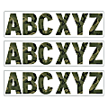 Eureka 7" Deco Letters, Classic Camo, 129 Letters Per Pack, Set Of 3 Packs