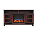 Cambridge® Savona Electric Fireplace With Entertainment Stand, Multicolor LED Flame Display, Mahogany 1 thumbnail image