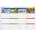 2025 AT-A-GLANCE® Seasons In Bloom Erasable Yearly Wall Calendar, 36" x 24", Floral, January 2025 To December 2025, PA133 1 thumbnail image