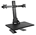 Mount-It! MI-7952 Electric Standing Desk Converter With Dual-Monitor Mount, 23"H x 35"W x 8-1/4"D, Black