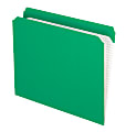 Pendaflex® Reinforced-Top File Folders, Straight Cut Tab, Letter Size, Bright Green, Box Of 100 Folders 1 thumbnail image