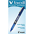 Pilot® V-Ball™ Liquid Ink Rollerball Pens, Extra Fine Point, 0.5 mm, Blue Barrel, Blue Ink, Pack Of 12 Pens 1 thumbnail image