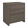 Bush Furniture Bristol 2-Drawer Lateral File Cabinet, Restored Gray/Thread Gray, Standard Delivery