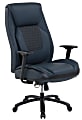 Shaquille O'Neal™ Nereus XXL Ergonomic Bonded Leather High-Back Executive Chair, Blue