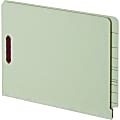 Pendaflex® End-Tab Pressboard Fastener Folders With 2 Fasteners, Letter Size, Light Green, Box Of 25 Folders 1 thumbnail image