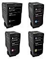 Lexmark™ CS725 Black; Cyan; Magenta; Yellow High Yield Return Program Toner Cartridges, Pack Of 4, 74C1HC0/74C1HM0/74C1HY0/74C1HK0 1 thumbnail image