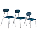 Scholar Craft™ 180 Series Student Stacking Chairs, Small, 23 1/2"H x 14 1/2"W x 17"D, Blue, Set Of 5