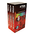 TDK T-160 High Standard VHS Tapes, Pack Of 3