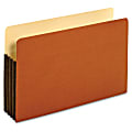 Pendaflex Tyvek File Pockets - Legal - 8 1/2" x 14" Sheet Size - 800 Sheet Capacity - 3 1/2" Expansion - Top Tab Location - 12.5 pt. Folder Thickness - Redrope - Brown - 10 / Box
