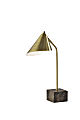 Adesso® Hawthorne Desk Lamp, 20"H, Antique Brass/Brown