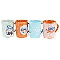 Wanda June Home by Miranda Lambert 4-Piece Retro Sentiment Stoneware Mug Set, 15 Oz, Blue/Mint/Orange 1 thumbnail image