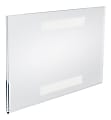 Azar Displays Acrylic Horizontal U-Frame Sign Holders, 7" x 11", Clear, Pack Of 10 Sign Holders 1 thumbnail image