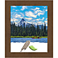 Amanti Art Wood Picture Frame, 20" x 24", Matted For 16" x 20", Carlisle Brown