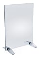 Azar Displays Dual-Stand Vertical/Horizontal Acrylic Sign Holders, 12"H x 9"W x 3-1/2"D, Clear, Pack Of 10 Holders