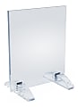 Azar Displays Dual-Stand Vertical/Horizontal Acrylic Sign Holders, 7"H x 5"W x 3-1/2"D, Clear, Pack Of 10 Holders 1 thumbnail image