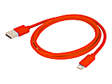 Urban Factory Cable USB to Lightning MFI certified - Red 1m - Lightning cable - Lightning male to USB male - 3.3 ft - red - for Apple iPad/iPhone/iPod (Lightning) 1 thumbnail image