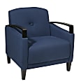 Ave Six Main Street Woven Arm Chair, Indigo/Espresso