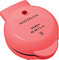 Nostalgia MGR5CRL MyMini Personal Electric Grill, Coral 1 thumbnail image