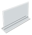 Azar Displays Acrylic Horizontal 2-Sided Sign Holders, 8-1/2"H x 14"W x 3"D, Clear, Pack Of 10 Holders 1 thumbnail image