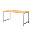 Bush Business Furniture 400 Series Table Desk, 60"W x 30"D, Natural Maple, Standard Delivery