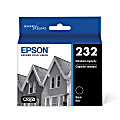 Epson® T232 Claria Genuine Standard Yield Black Ink Cartridge, T232120-S