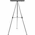 MasterVision Heavy Duty Display Easel - 45 lb Load Capacity - 69" Height x 28.5" Width x 34" Depth - Metal, Aluminum, Plastic, Rubber - Silver