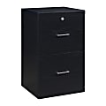 Office Star™ Alpine 17"D Vertical 2-Drawer File Cabinet With Lockdowel™ Fastening System, Black