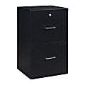 Office Star™ Alpine 17"D Vertical 2-Drawer File Cabinet With Lockdowel™ Fastening System, Black 1 thumbnail image