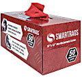 Hospeco SmartRags® Disposable Microfiber Towels, 18 Gram, 180 GSM, 12" x 12", Red, 50 Towels Per Box, Case Of 8 Boxes 1 thumbnail image
