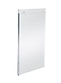Azar Displays U-Frame Wall-Mount Acrylic Sign Holders, 11"H x 7"W x 1/4"D, Clear, Pack Of 10 Holders 1 thumbnail image